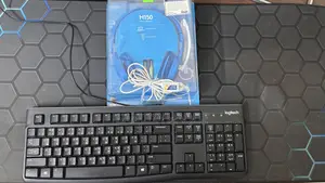 Logitech Keyboard + Logitech H150 Stereo Headset Combo for Sale