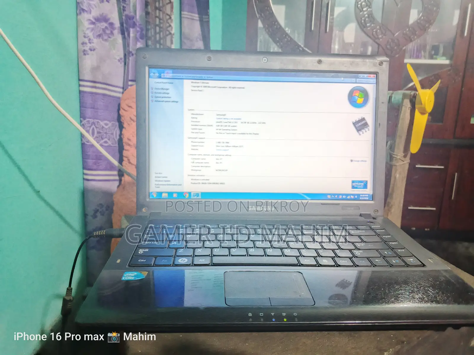Laptop Samsung 4GB Intel Core I3 HDD 512GB