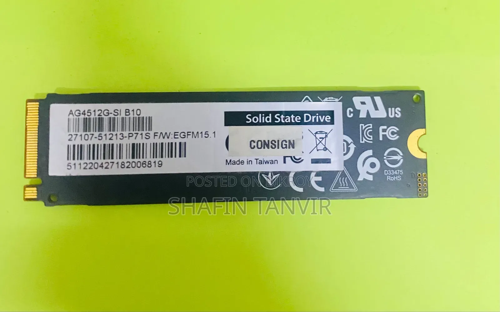 Very Good SSD, Selling Because I Bought a New Laptop