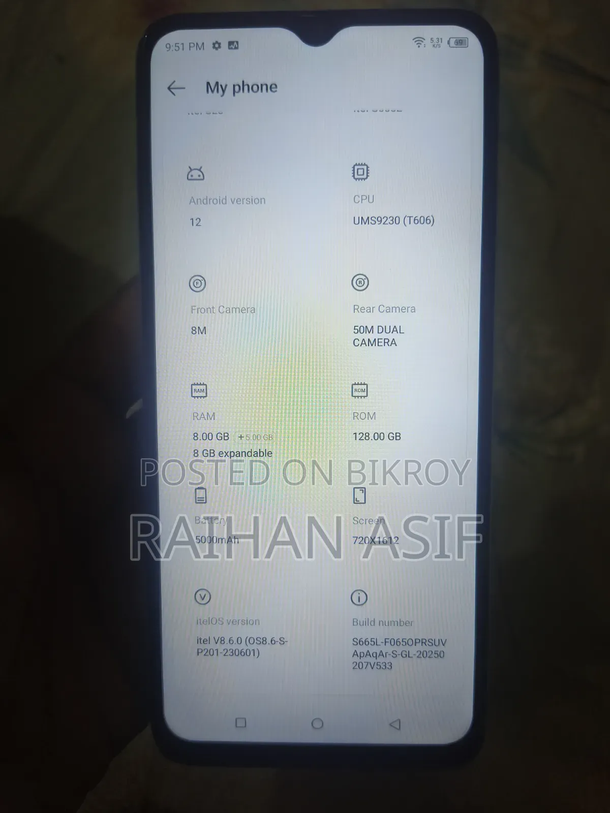 Itel S23 128 GB White