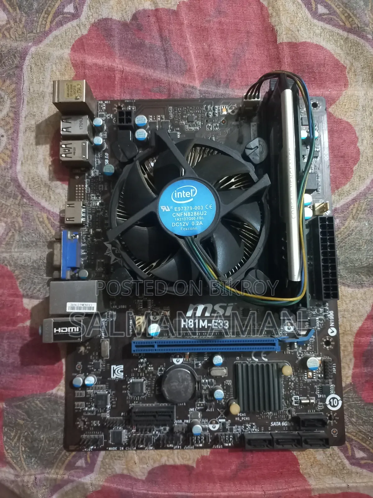 Desktop Computer MSI Model 12GB Intel Core I5 HDD 256GB