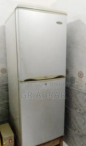 An old double door fridge will be sold.
