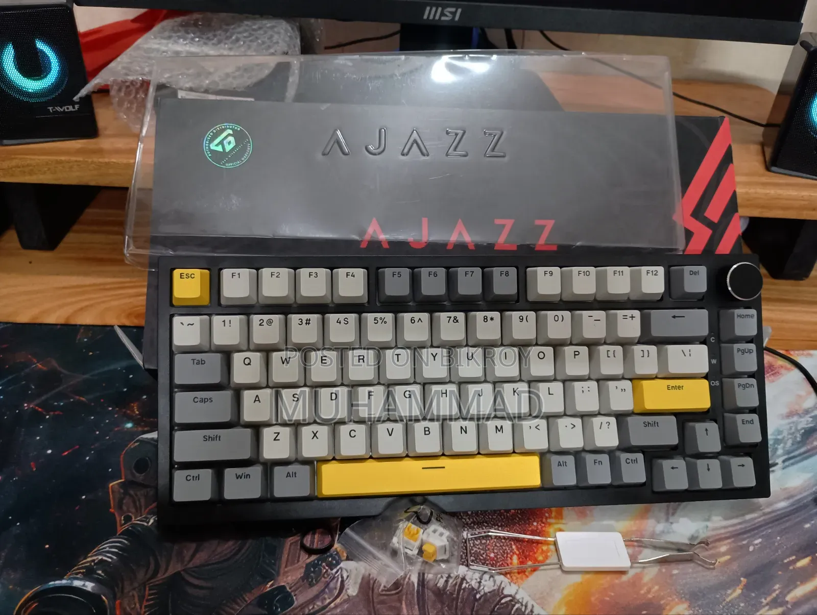 Ajazz Ak820 75% RGB Gasket-Mounted Wired Mechanical Keyboard