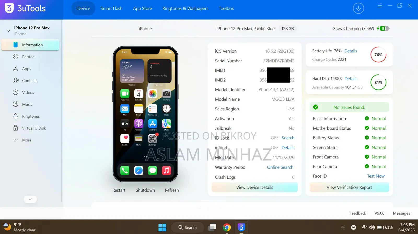 Apple iPhone 12 Pro Max 128 GB Blue