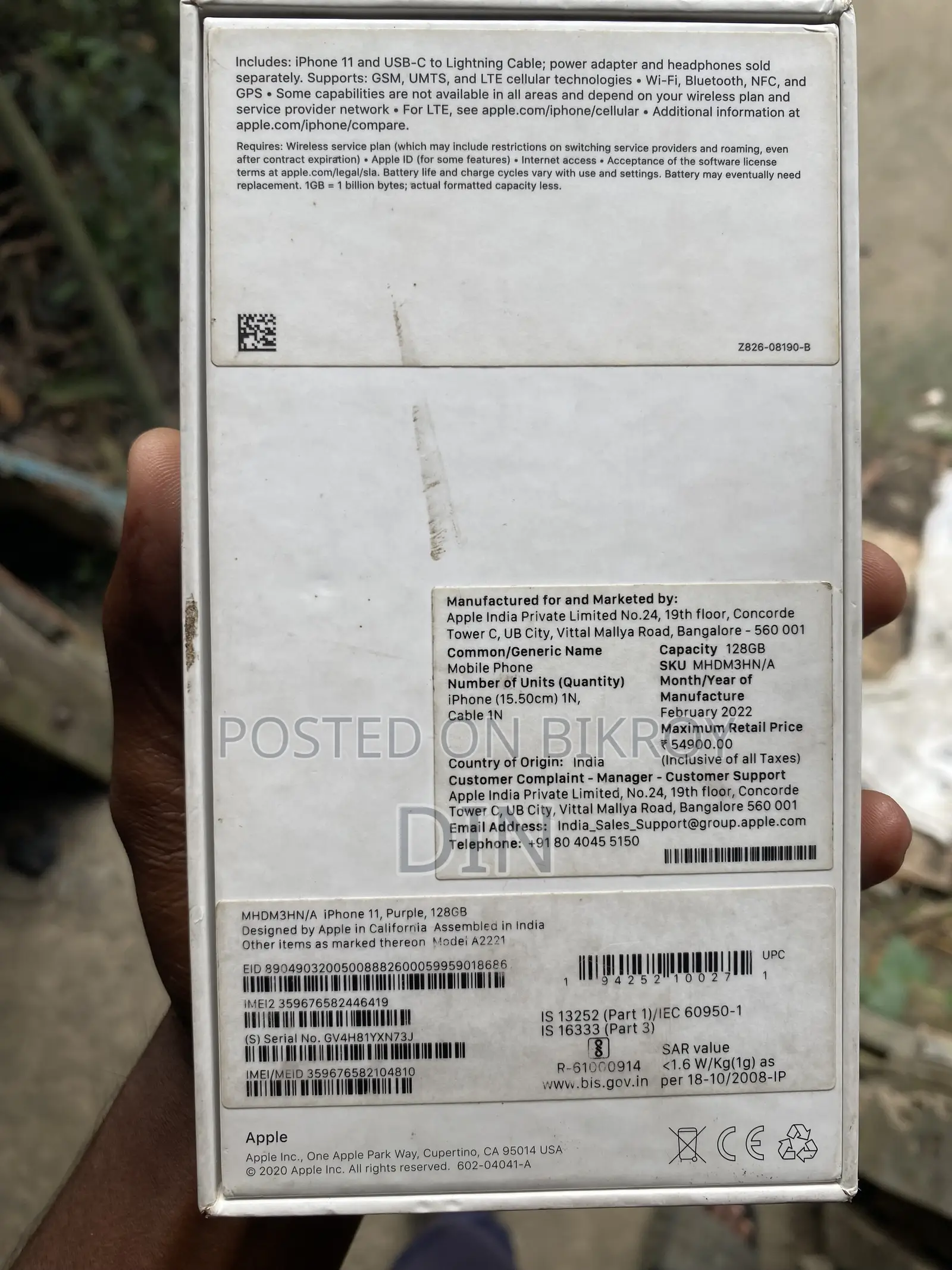 Apple iPhone 11 128 GB White
