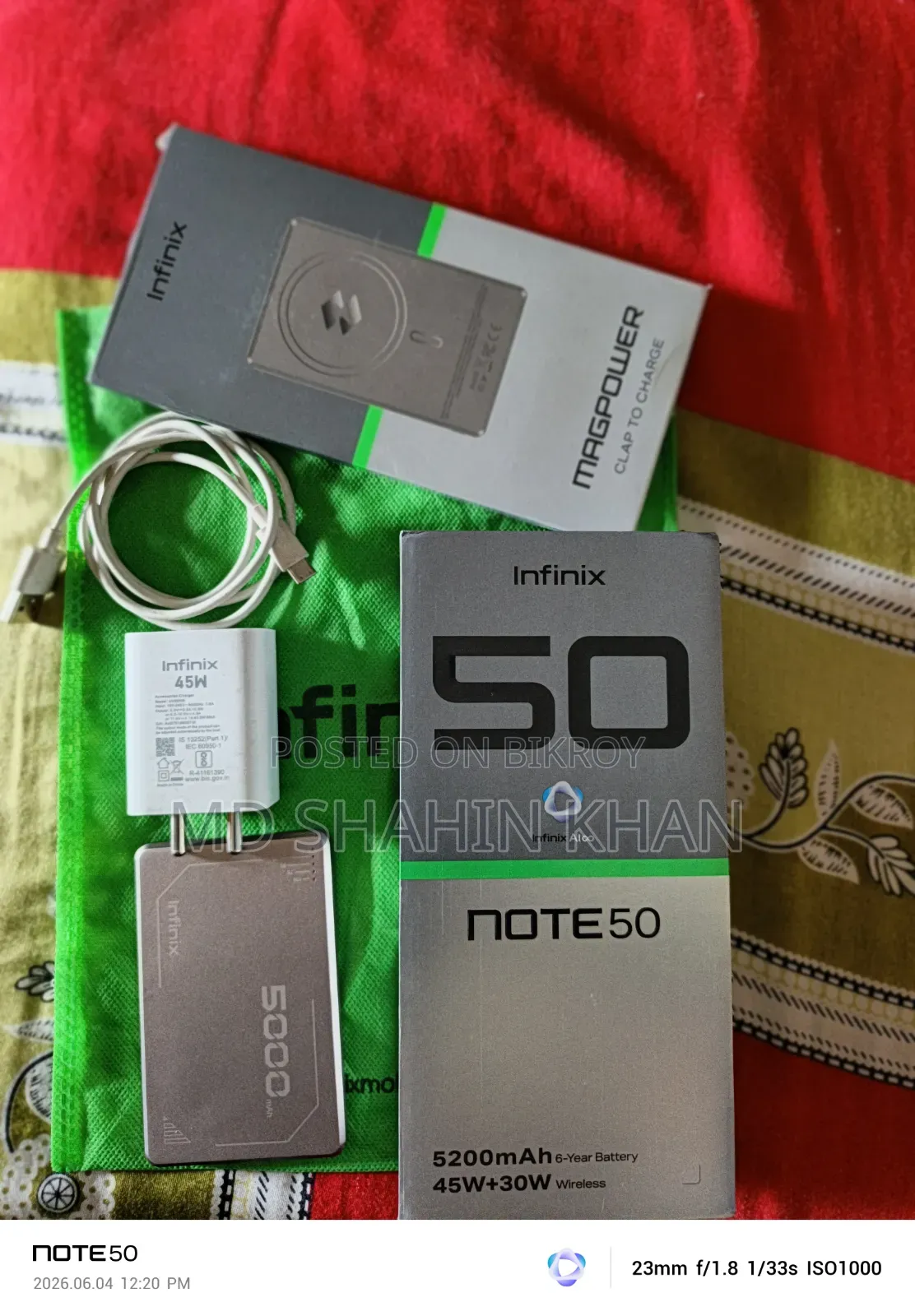Infinix Note 50 4G 256 GB Gray