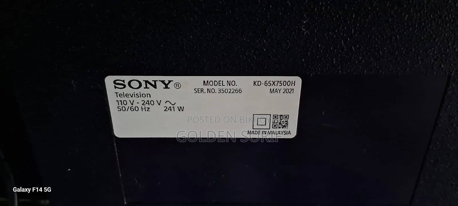 This is a Smart Television Sony Bravia TV directly imported from abroad
