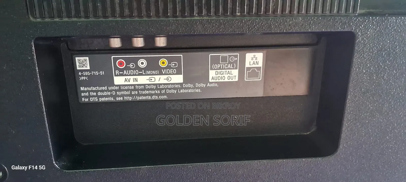 This is a Smart Television Sony Bravia TV directly imported from abroad