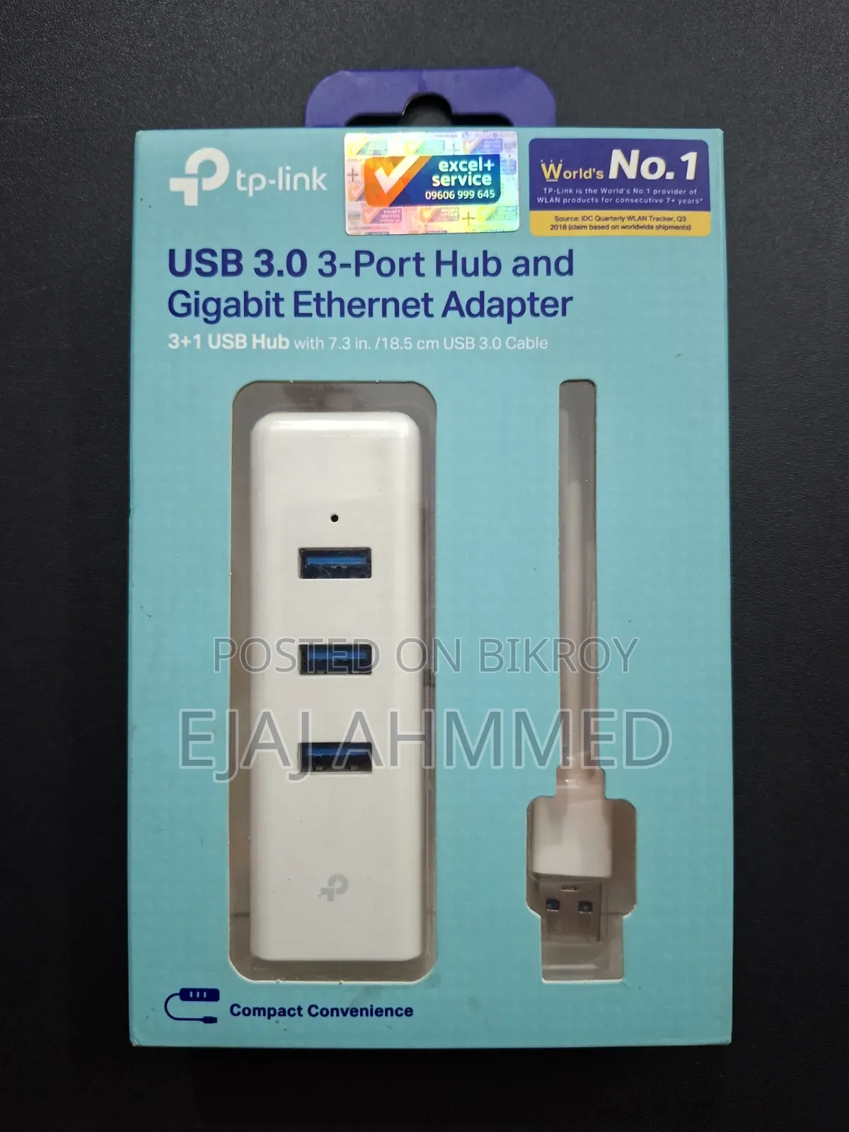 Tp-Link Ue330 Usb 3 Port Hub With Gigabit Ethernet Port
