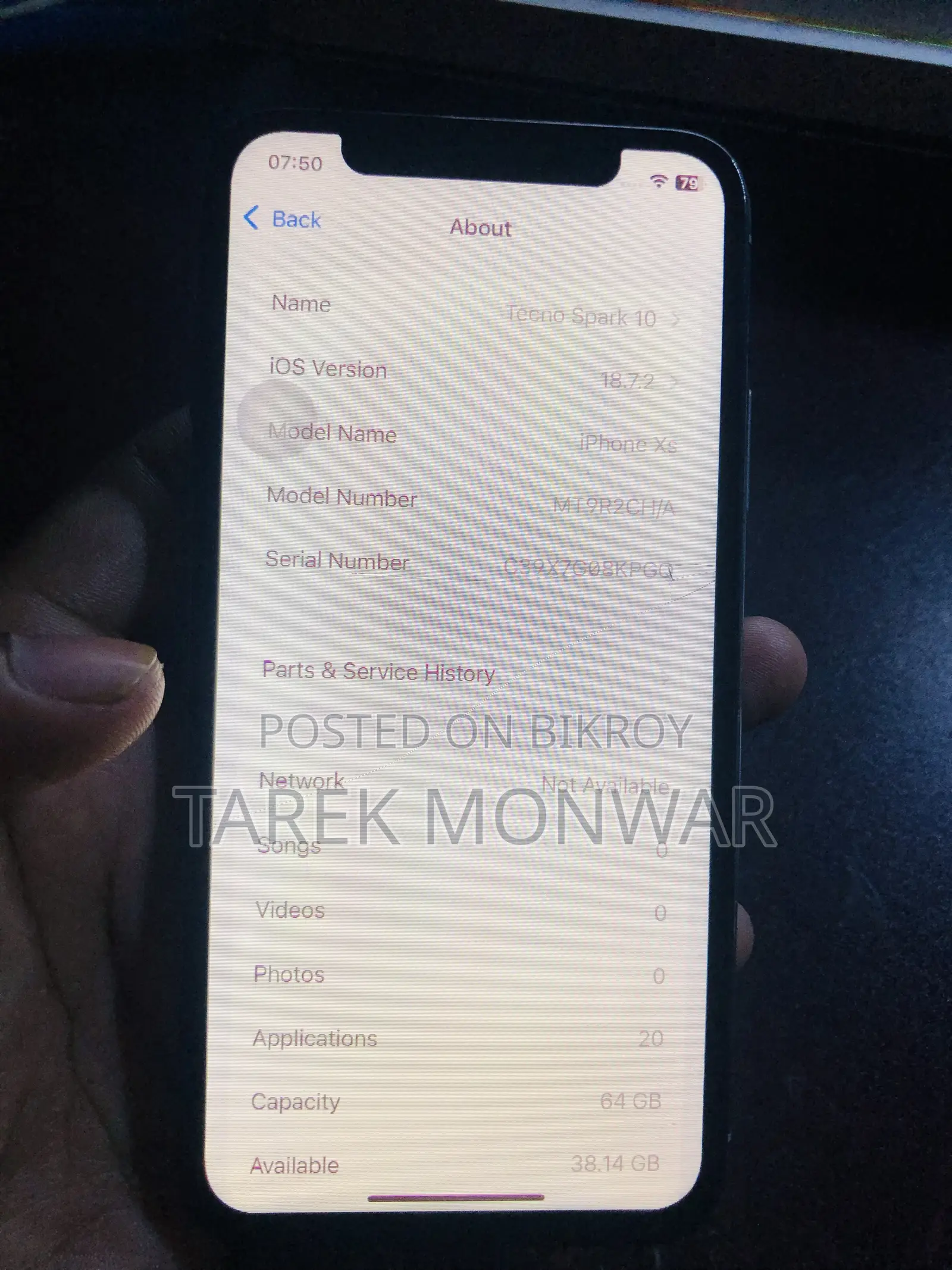 Apple iPhone XS 64 GB White
