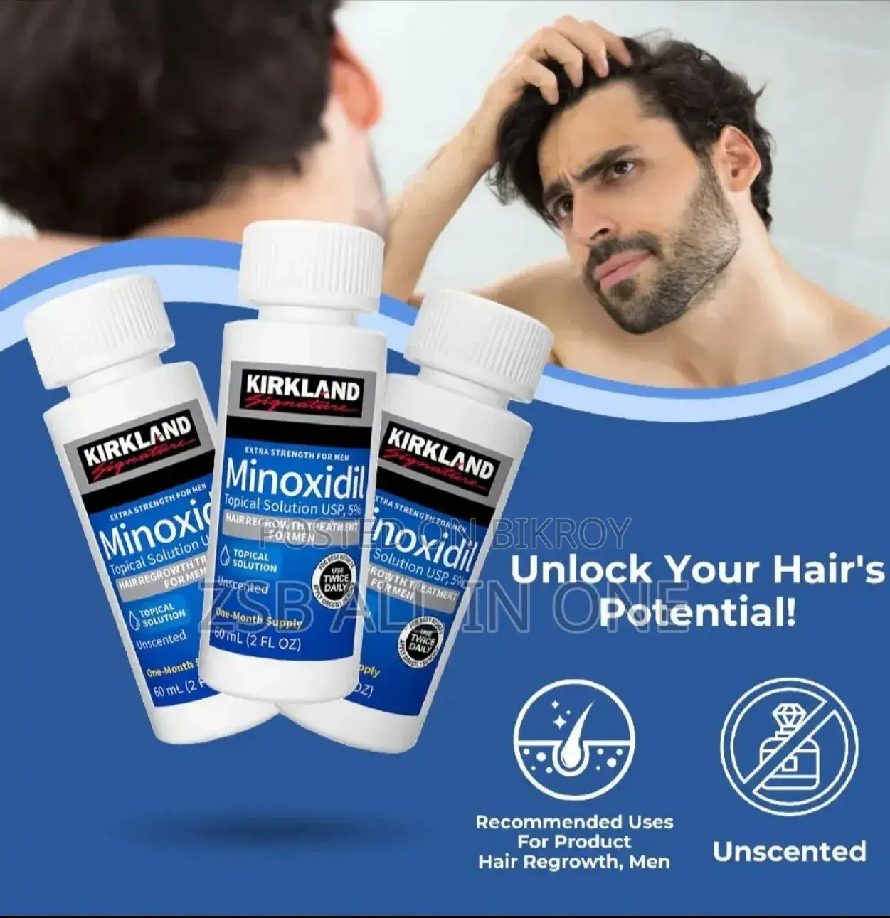 Stop hair loss and grow new hair for men and women