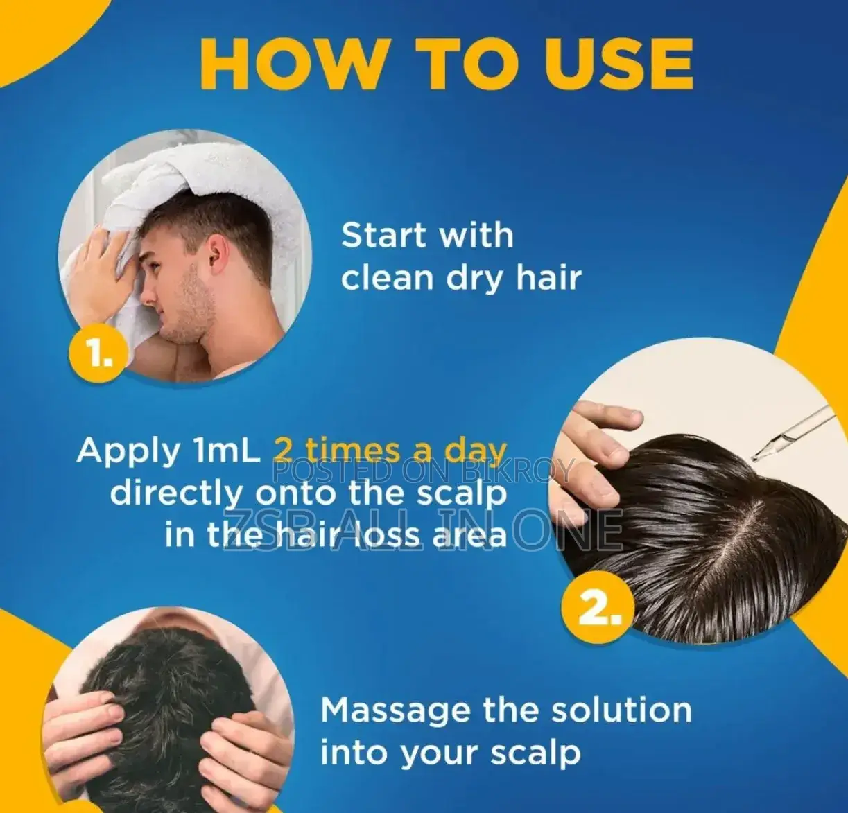 Stop hair loss and grow new hair for men and women