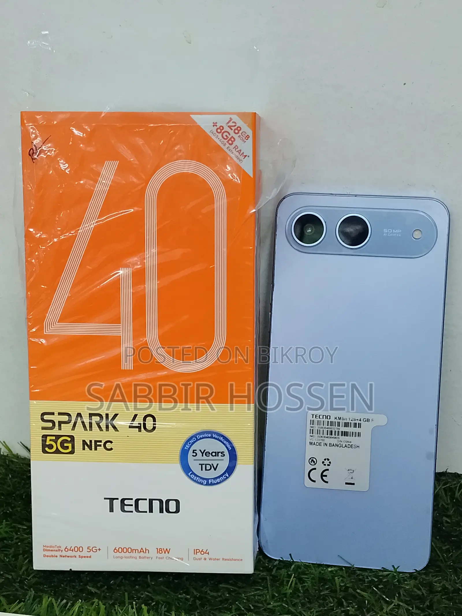 Tecno Spark 40 128 GB Blue