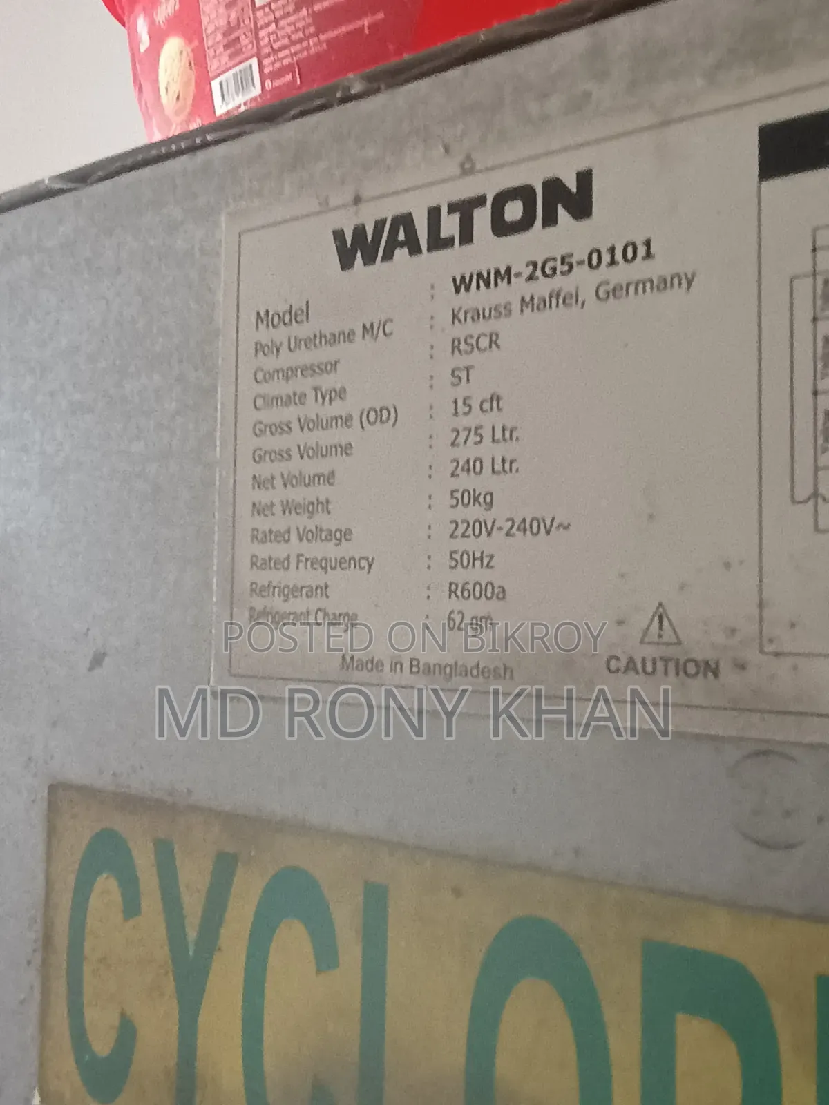 Walton Refrigerator Fridge