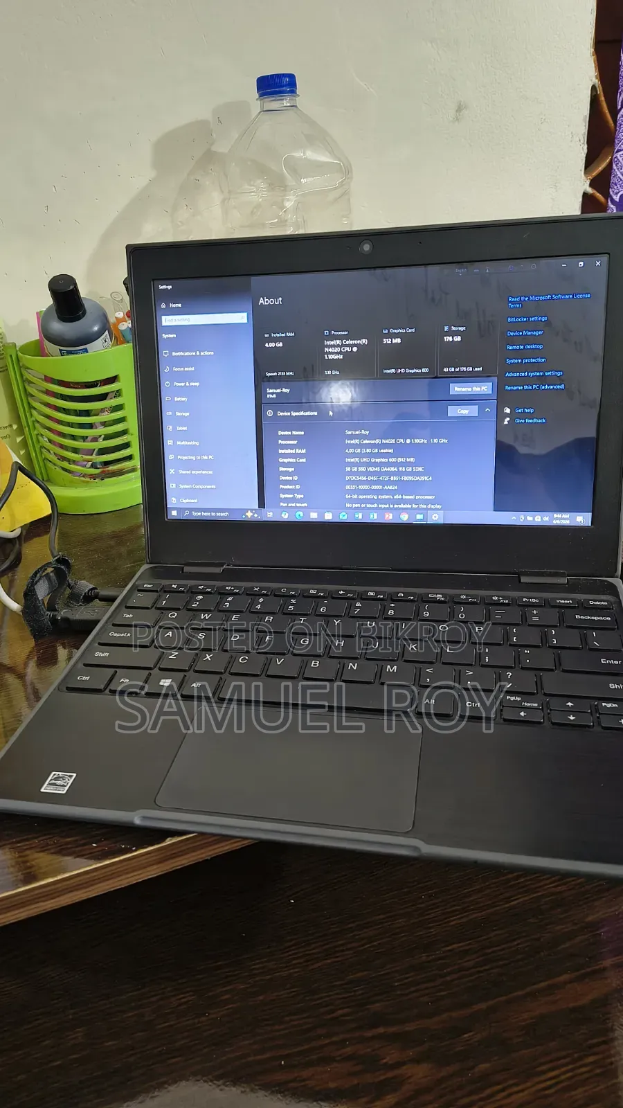 Server Lenovo 4GB Intel Celeron SSD 160GB
