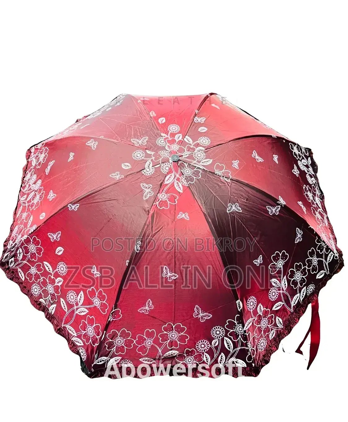 Floral Compact Small Size Travel Umbrella