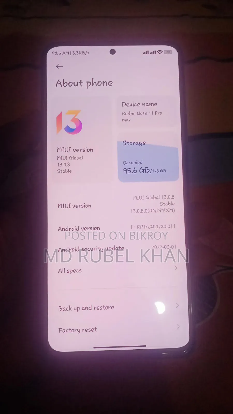 Xiaomi Redmi Note 11 Pro 128 GB White