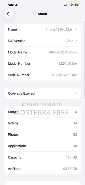 Apple iPhone 12 Pro Max 128 GB Black