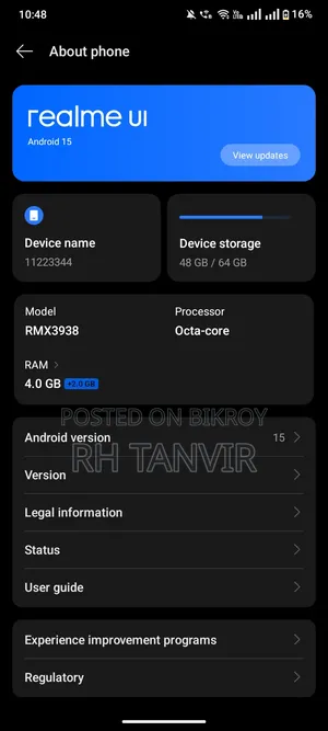 Realme Note 60x 64 GB Black