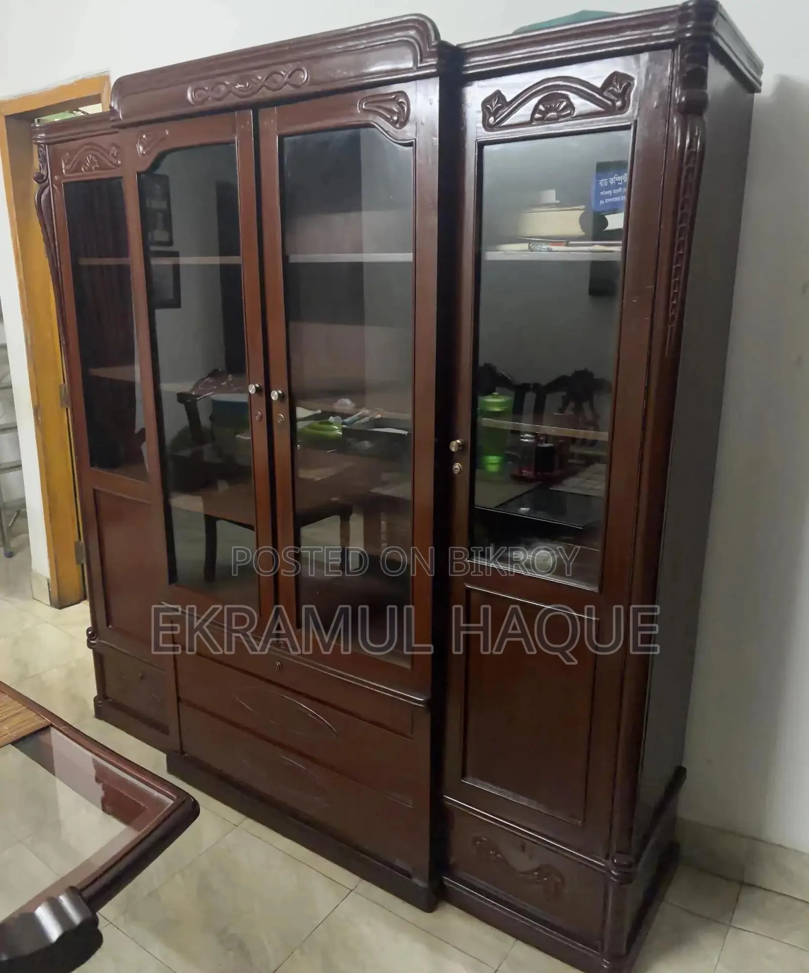 Premium Custom-Made Segun Wood Cabinet – Well Maintained