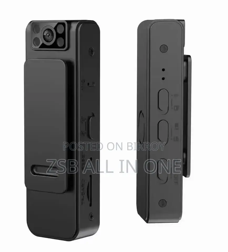 Camera, can be easily attached to clothes, bags, or pockets.