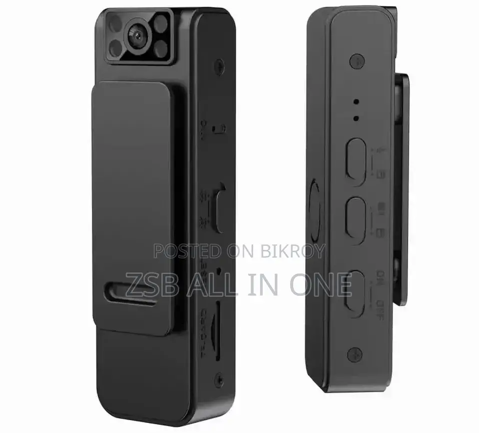 Camera, can be easily attached to clothes, bags, or pockets.