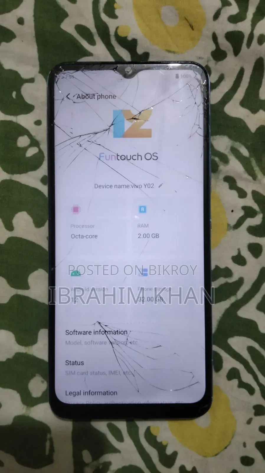 Vivo Y02 32 GB Gray