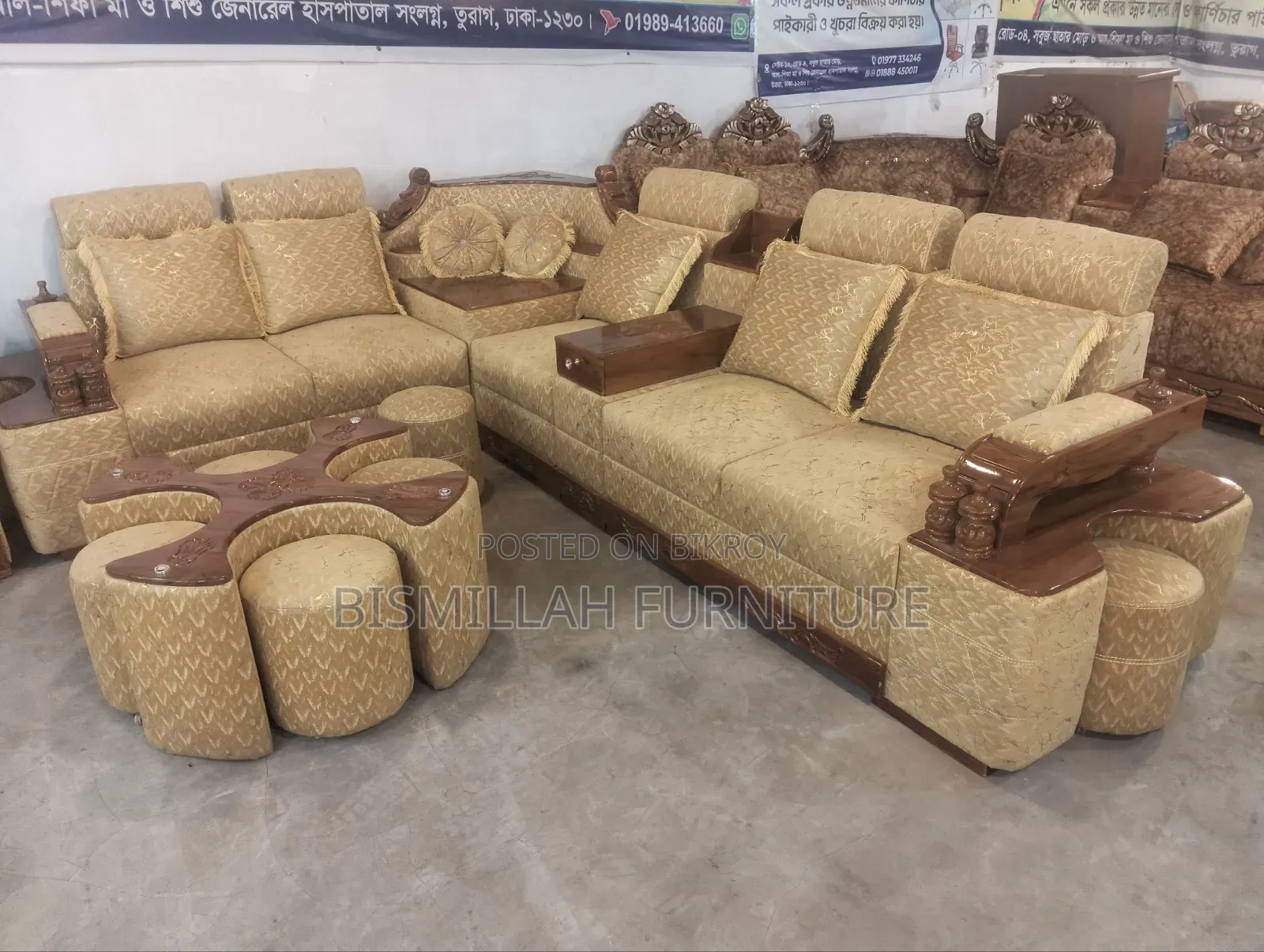 Teak Wood Sofa