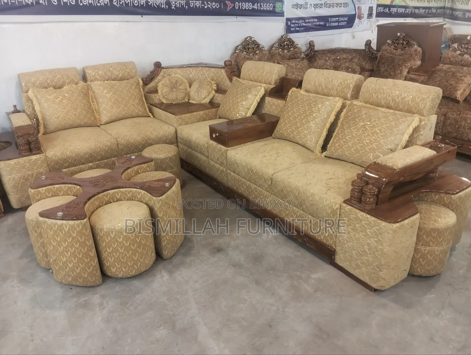 Teak Wood Sofa