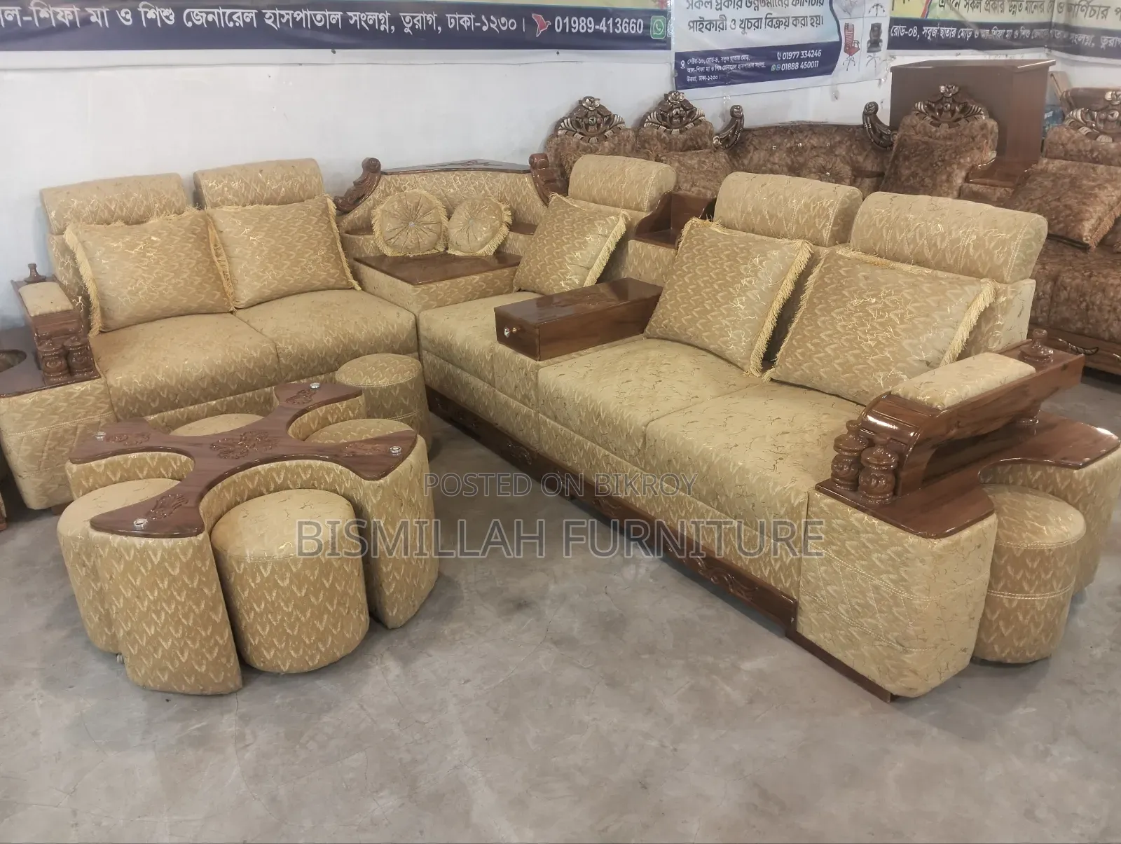 Teak Wood Sofa