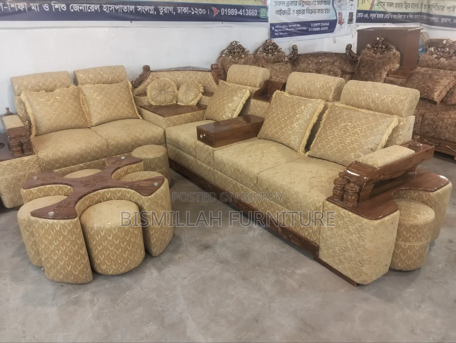Teak Wood Sofa