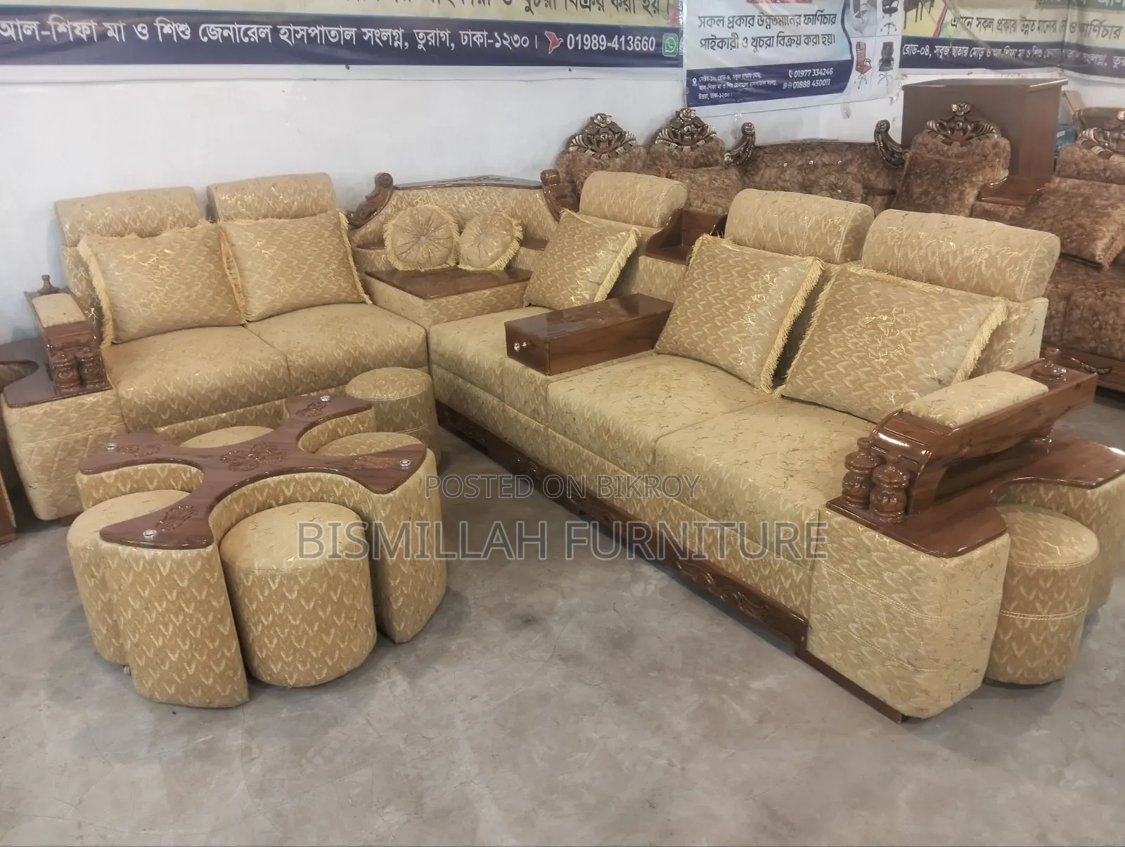 Teak Wood Sofa
