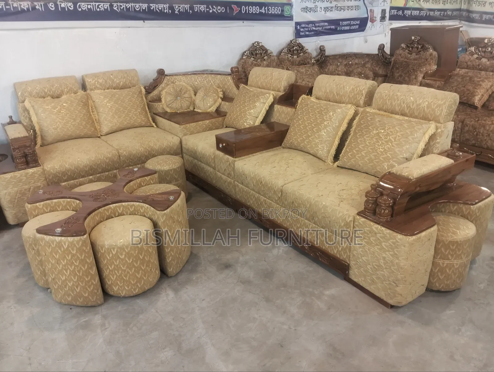 Teak Wood Sofa