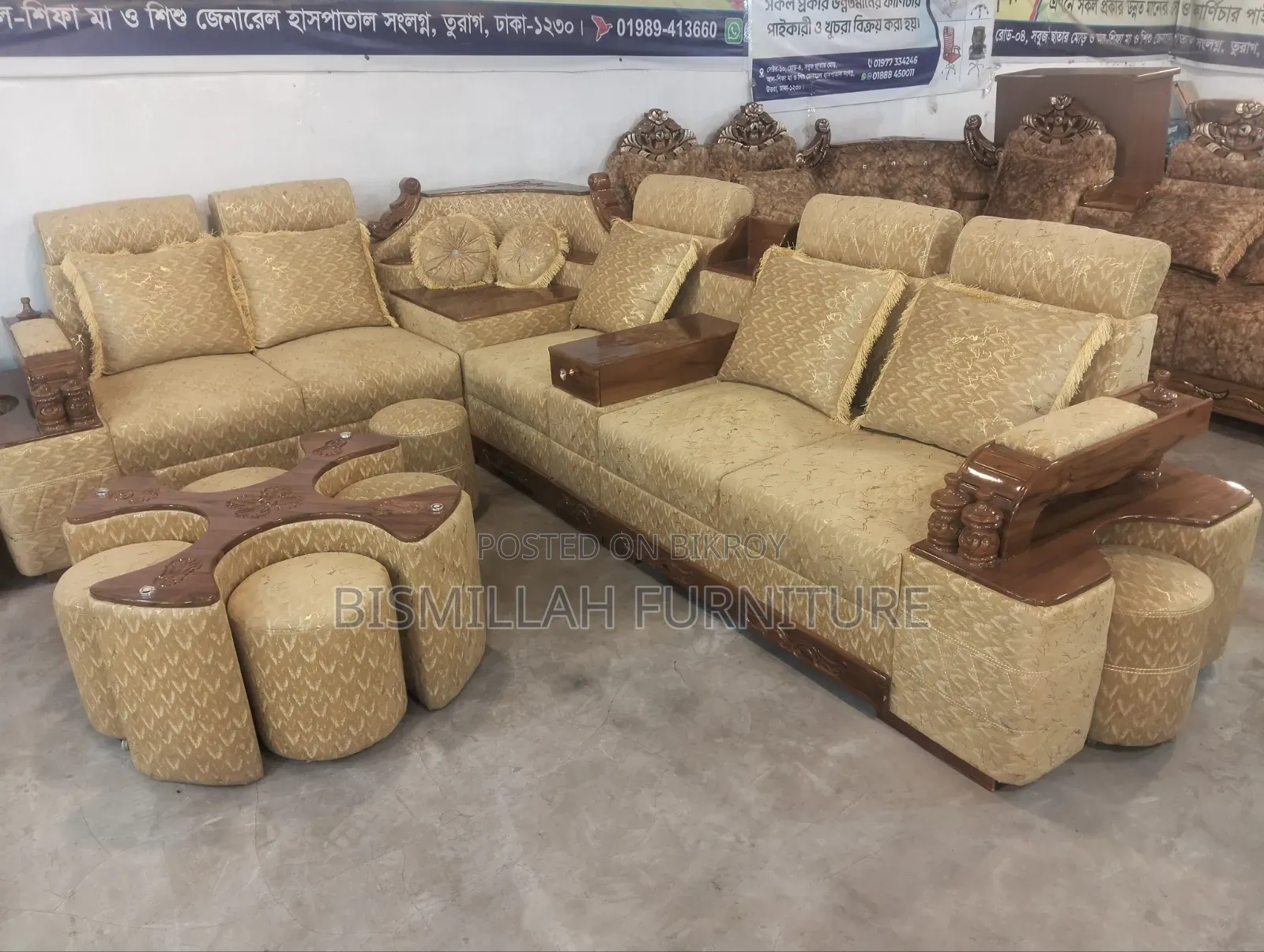Teak Wood Sofa