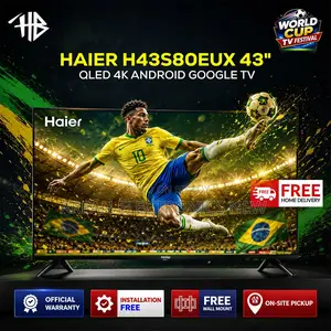 Biggest TV offer after Eid! Haier 43" H43s80eux Qled 4k Google Tv