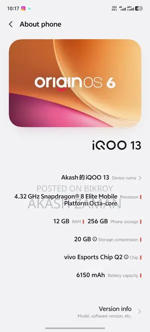iQOO 13 256 GB White