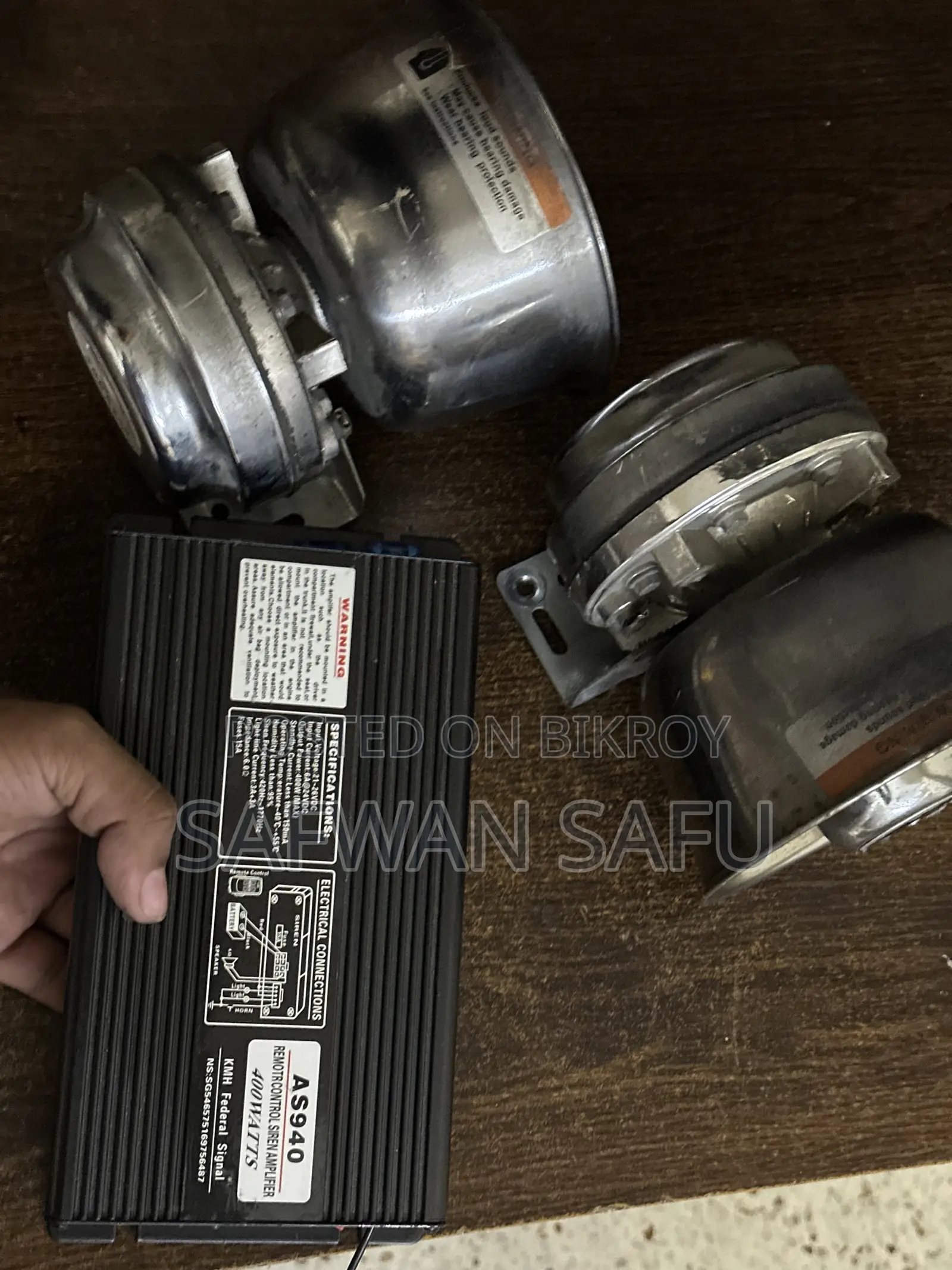 400 Watt VIP Siren with Remote and Amplifier