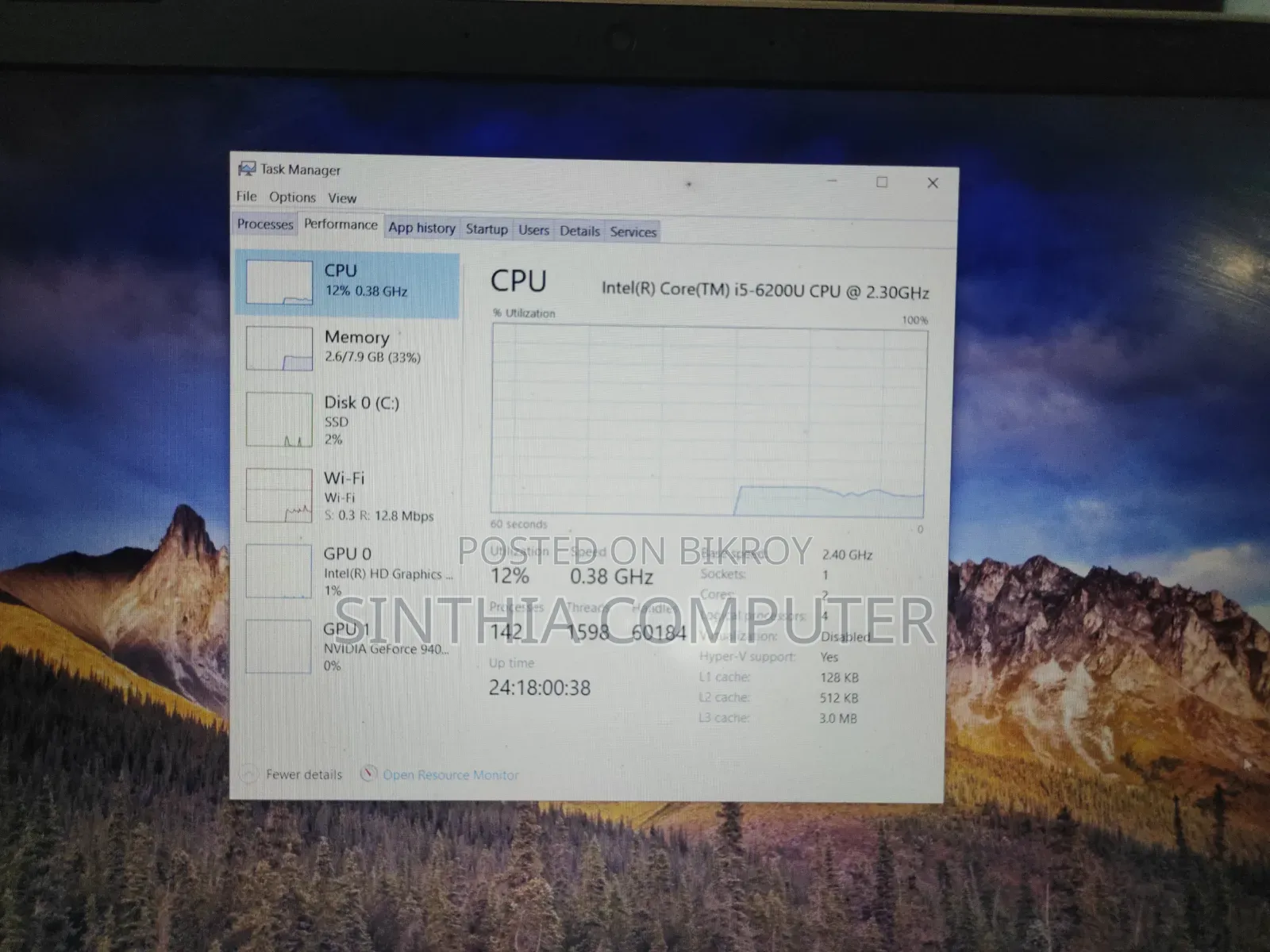Laptop HP Pavilion 15 8GB Intel Core I5 SSD 128GB