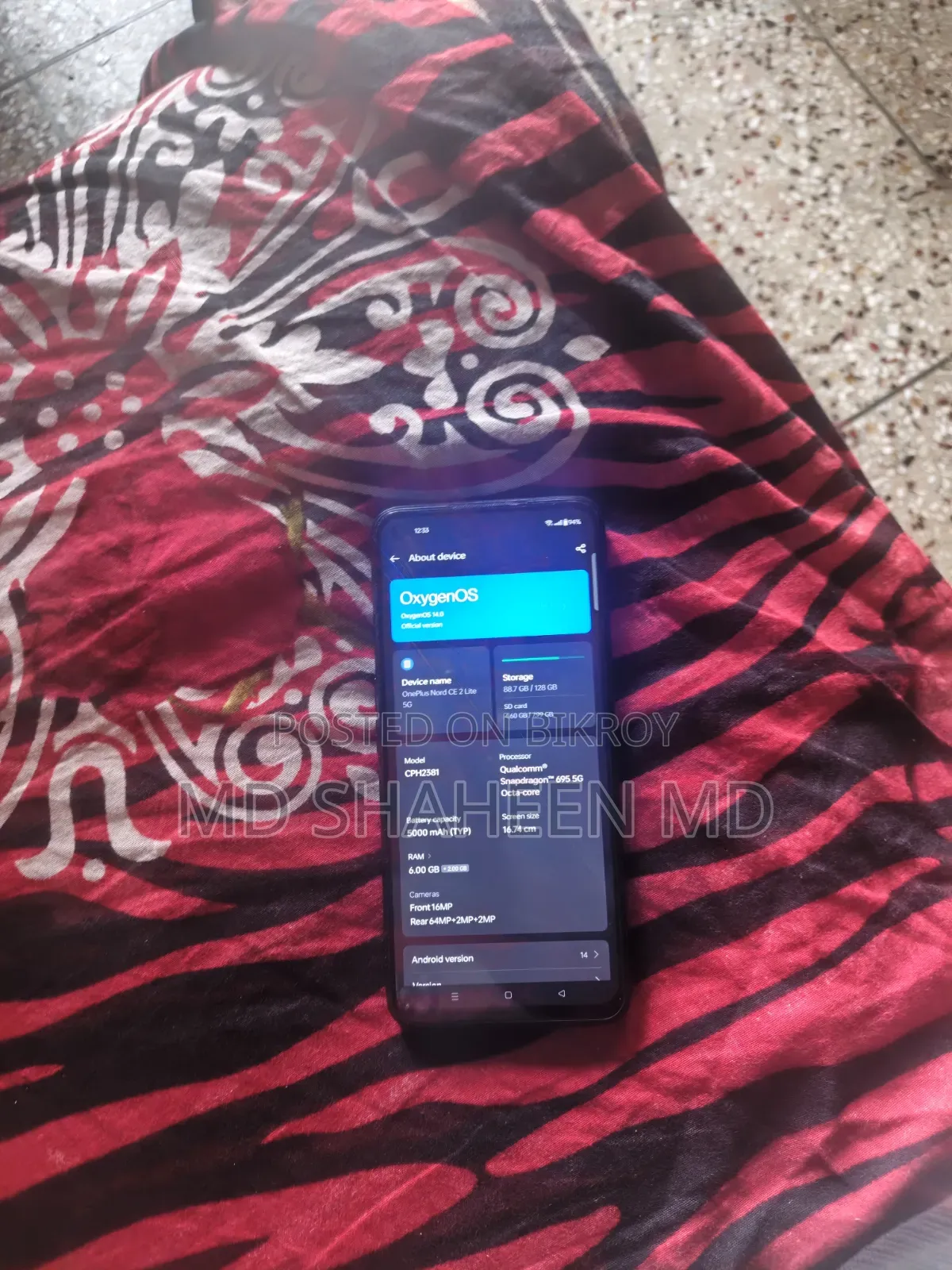 OnePlus Nord CE 5G 128 GB Black
