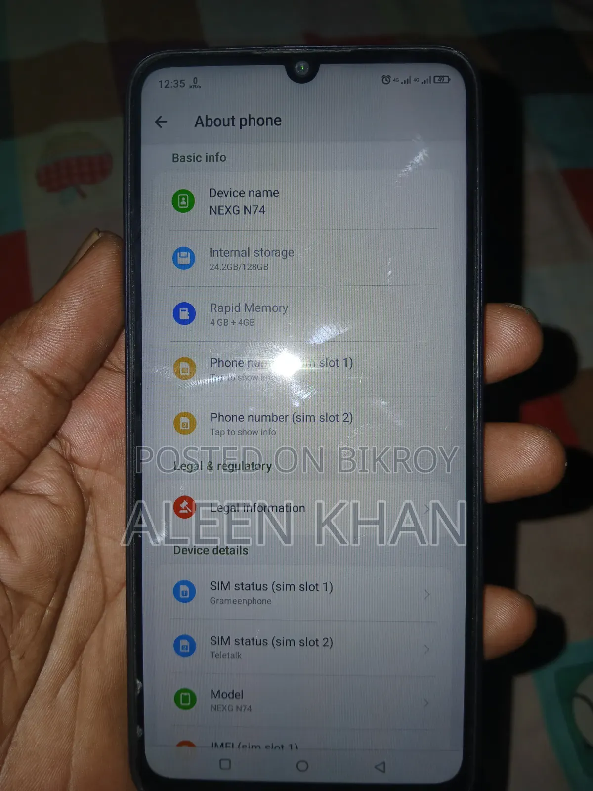 Walton NEXG N74 128 GB Blue