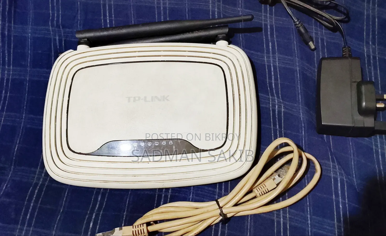 Tp-link Wi-fi Router With Adapter & Cable (Used)