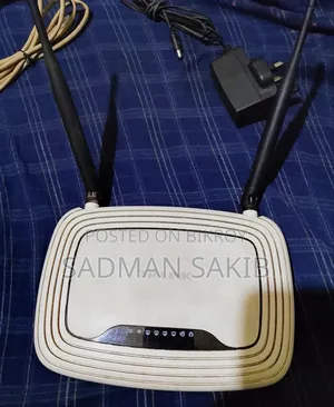 Tp-link Wi-fi Router With Adapter & Cable (Used)