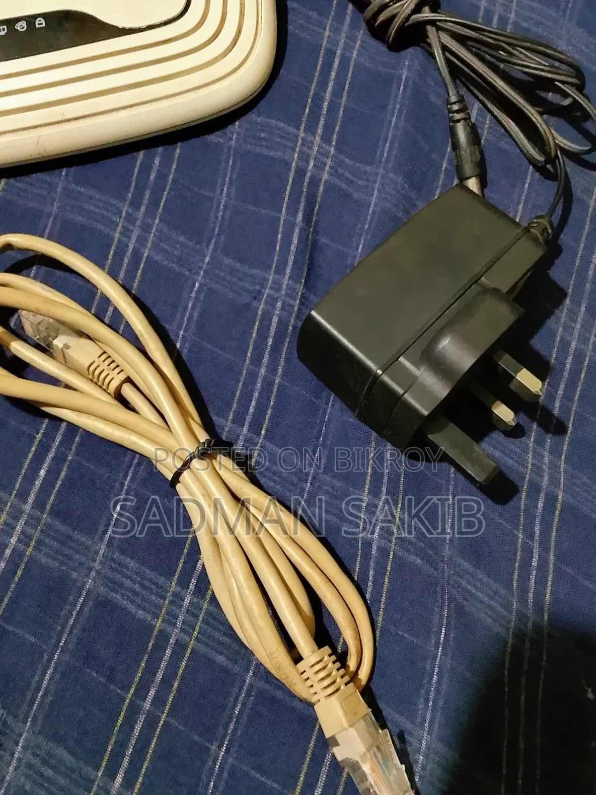Tp-link Wi-fi Router With Adapter & Cable (Used)