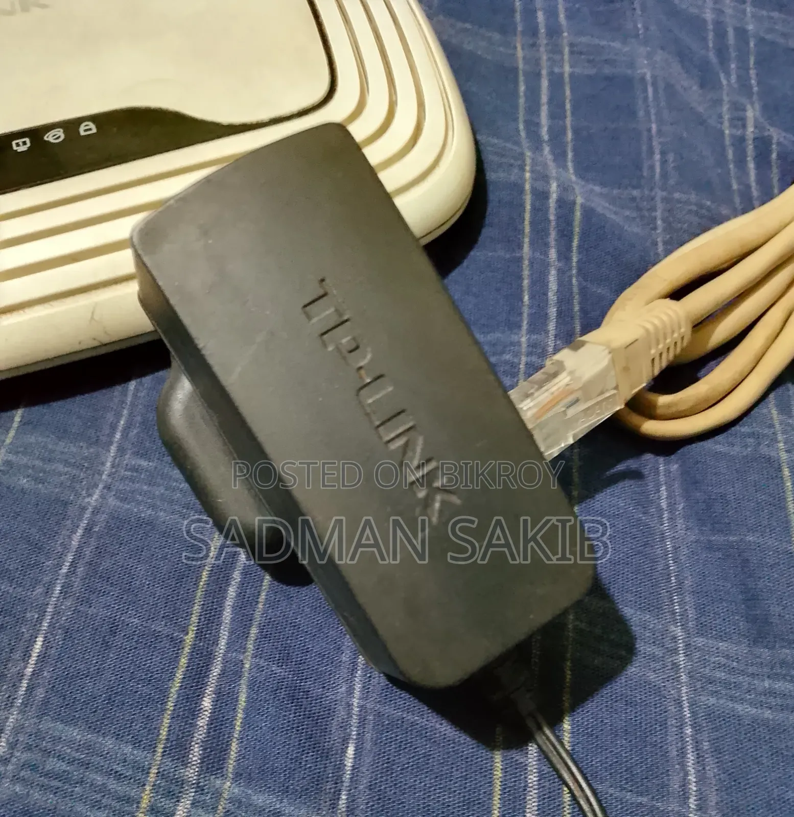 Tp-link Wi-fi Router With Adapter & Cable (Used)