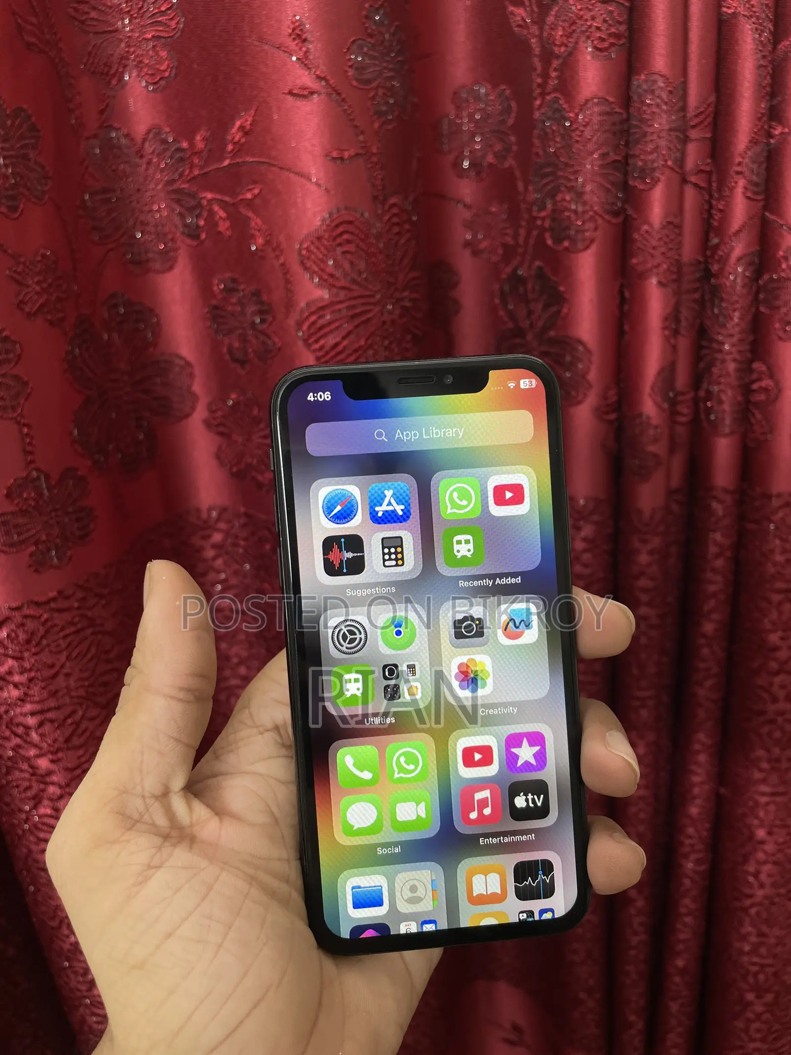অ্যাপল আইফোন এক্স ৬৪ জিবি ব্ল্যাক
