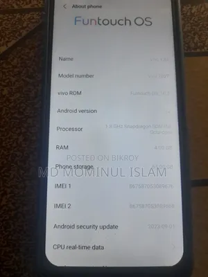 Vivo Y20 64 GB Black