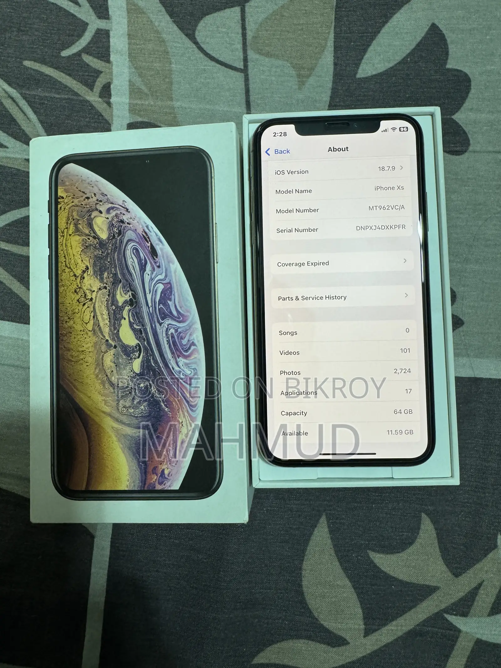 Apple iPhone XS 64 GB Gold
