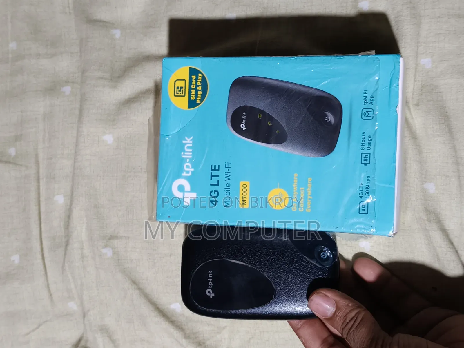 M7000 4G পকেট ওয়াই-ফাই রাউটার পোর্টেবল হটস্পট ভালো কন্ডিশন ব্যবহারের জন্য প্রস্তুত