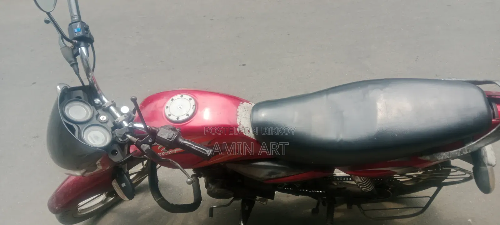 বাজাজ প্লাটিনা ১০০ ২০১৪ লাল