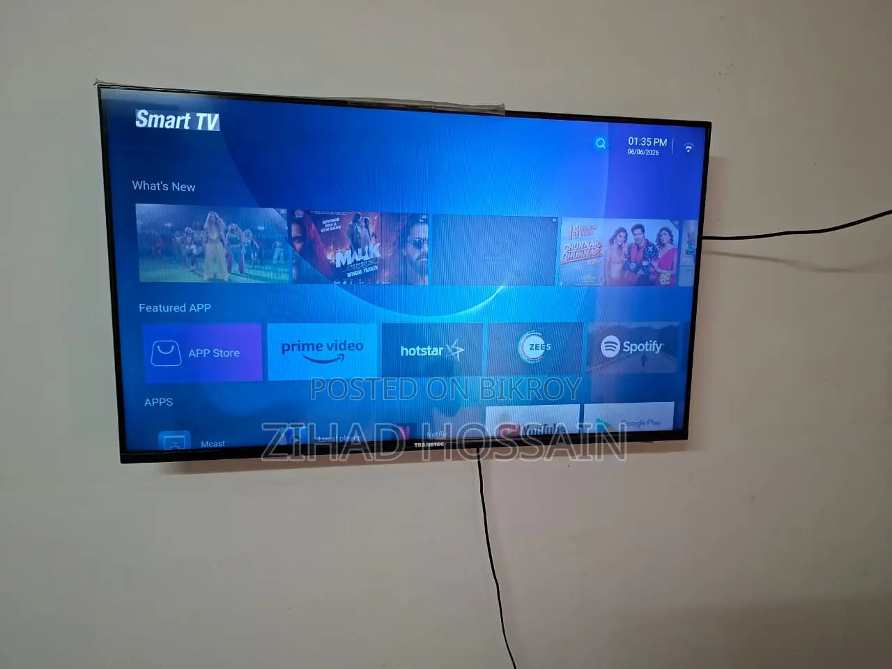 Transtec 43" Smart Edgeless Boomstation Tled 43s8e